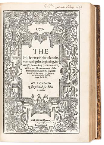 Holinshed, Raphael (1529-1580) The Firste Volume of the Chronicles of England, Scotlande, and Irelande.